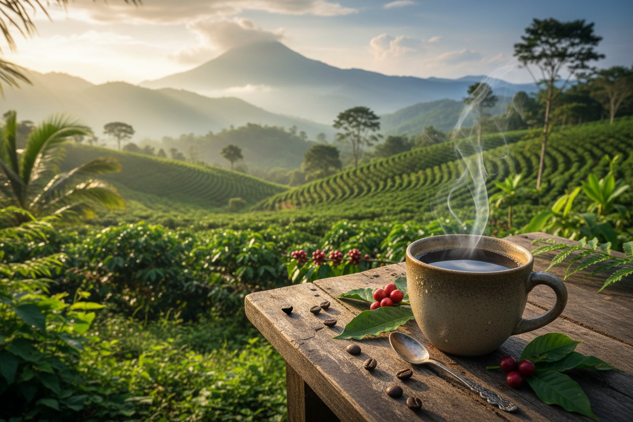 A cup of coffee in honduras