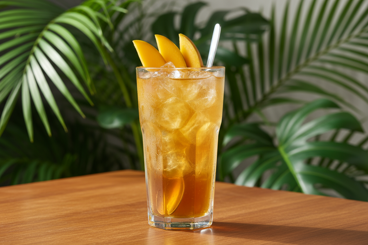 iced mango tea